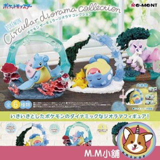 【M.M小舖】 『現貨』 RE-MENT 盒玩 寶可夢圓形立體模型收藏 寶可夢 小火馬 月亮伊布 太陽伊布 全6款