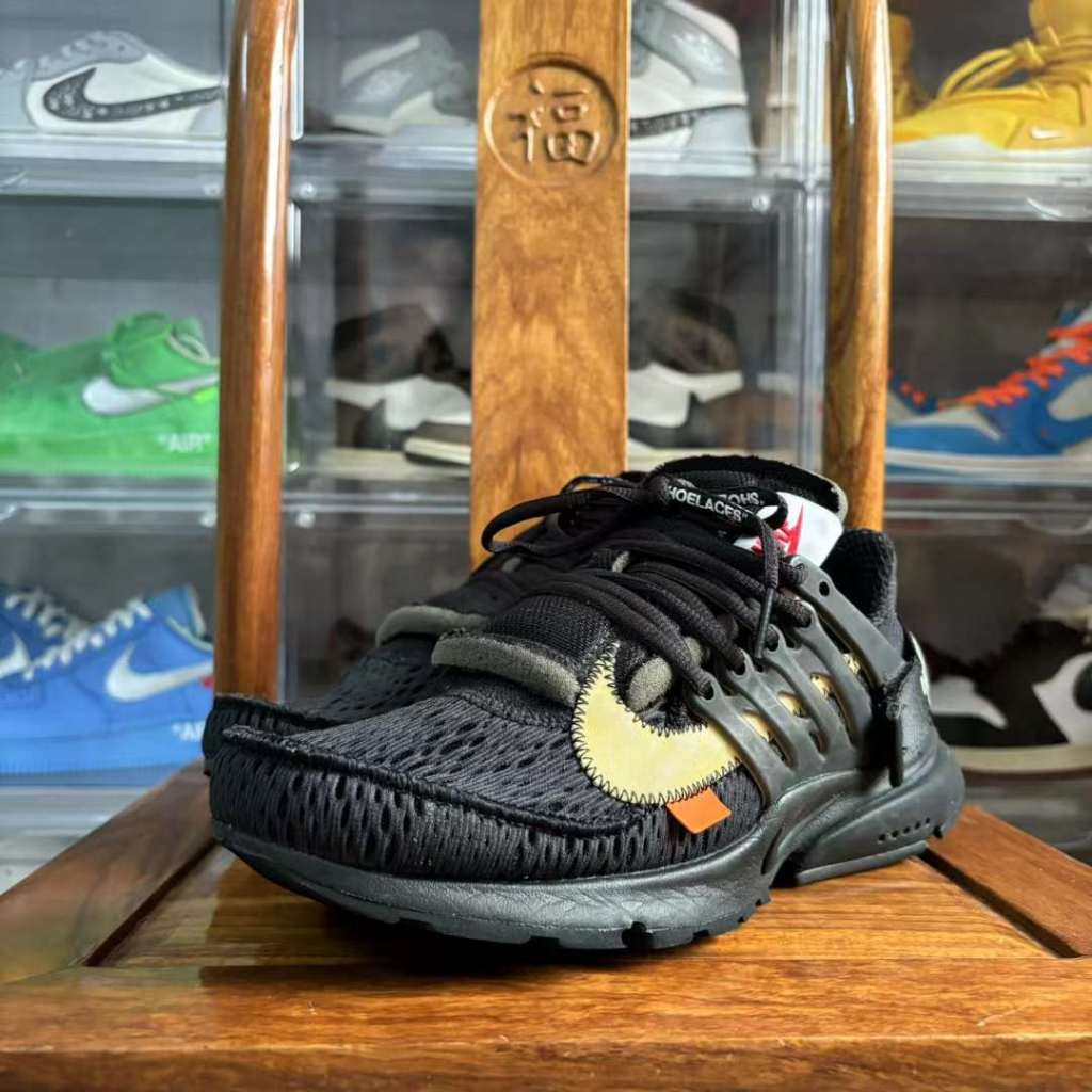 《二手寄賣》Off-White x Nike Presto 黑 US7 無盒無扣 很新