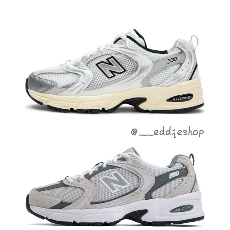 -ES- New balance 530 NB530 復古 網布 銀白 淺灰 情侶鞋 MR530CB MR530TA