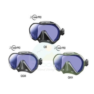 TUSA Zensee Pro M1010 S 抗UV鏡片 (UV420) 潛水 無框面鏡 呼吸管套組