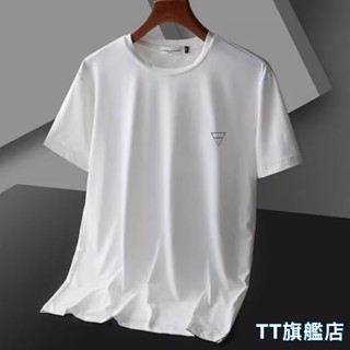 TT旗艦店 M-5XL 冰絲t恤男 速乾短袖 排汗衫 健身衣 涼感衣 網眼短袖 印花t恤 男生衣服 運動上衣WY32