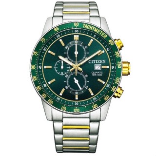 【CITIZEN 星辰】CHRONOGRAPH系列 三眼計時石英錶AN3689-55X 44mm 現代鐘錶