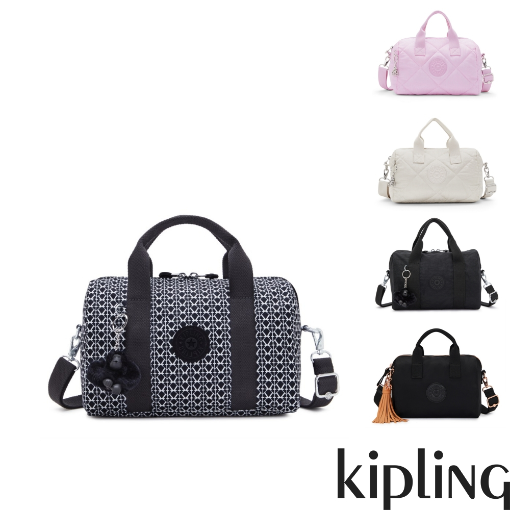 Kipling中型圓筒手提肩背兩用包-BINA M(多款任選)