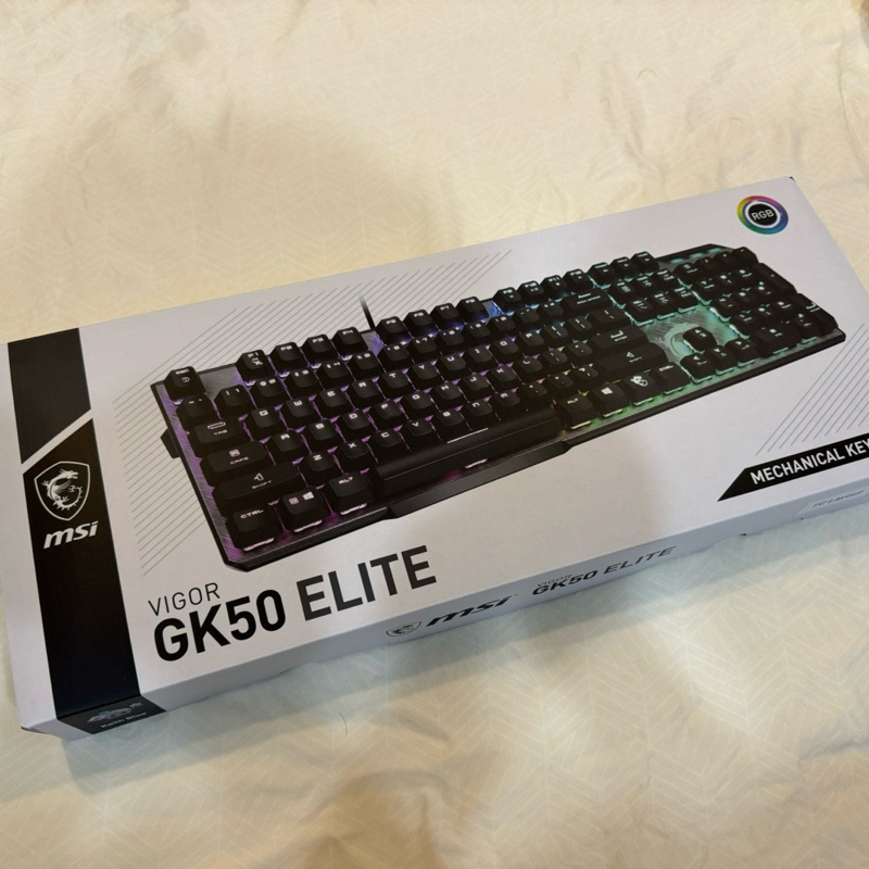 MSI 微星 Vigor GK50 Elite LL TC 機械式鍵盤 電競鍵盤 凱華青軸