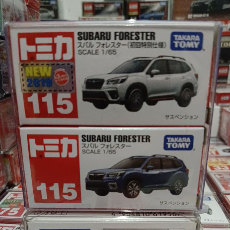 TOMICA  NO.115絕版SUBARU FORESTER 初回+一般 新車貼