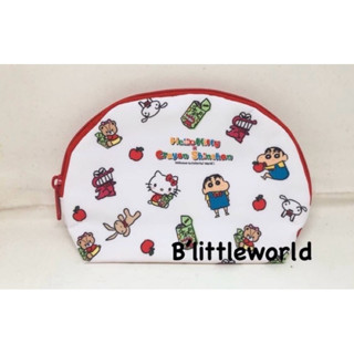 現貨 日本蠟筆小新*hello Kitty限量聯名化妝包/萬用包