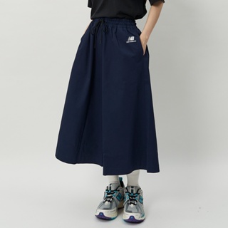 New Balance 女 深藍色 鬆緊抽繩 顯瘦 A字 裙子 長裙 WK31550NNY