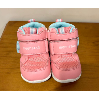 ［二手］moonstar 月星 兒童 寶寶 機能鞋 學步鞋 HI系列 3E 寬楦 高筒 寬楦 透氣女童