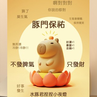 【瘋好物】小夜燈 床頭燈 造型燈 語音聲控 音樂盒 拍拍燈 投影燈 療癒小物 交換禮物 禮物 生日禮物 水豚 雪屋