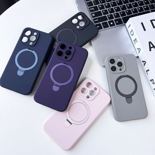 液態矽膠磁吸支架手機殼 適用iPhone 15 14 13 12 11 i15 i14 i13 i12 pro max