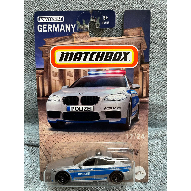 火柴盒 matchbox 歐洲汽車系列  寶馬 bmw m5 警車 police