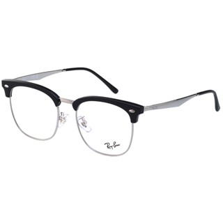 RAY BAN 鏡框 眼鏡(黑配銀色)RB7318D