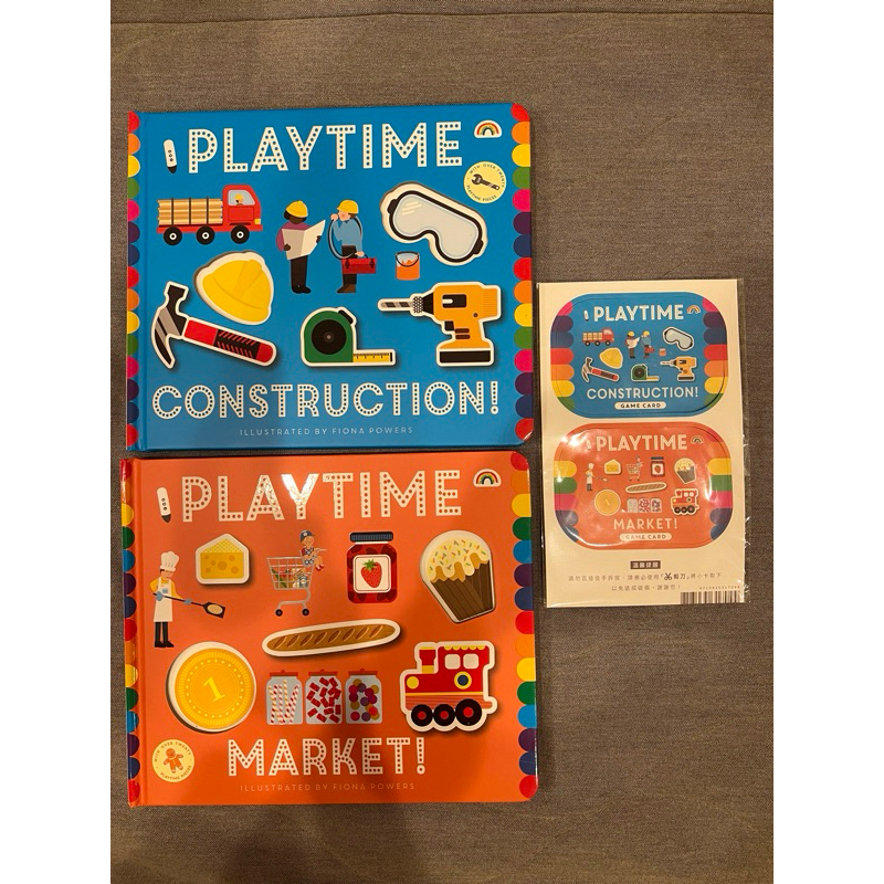 Kidsread點讀筆書籍，全新Playtime幼兒認知學習操作書 Construction / Market