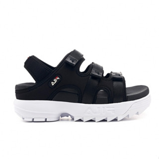 FILA Disruptor SD Puffy 女 運動涼鞋 魔鬼氈 穿搭 休閒 厚底 增高 黑 5-S138Y-013