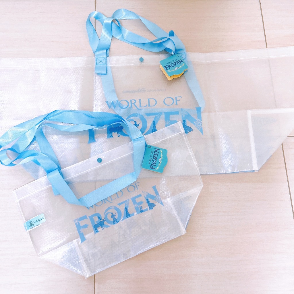 全新現貨✨HK Disney 香港迪士尼 冰雪奇緣 World of Frozen 購物袋 手提袋 環保袋