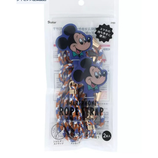 超值包*～日本SKATER 迪士尼 Retro series系列 手機掛繩&腕繩兩入組手機掛片 米奇 唐老鴨 米老鼠