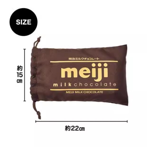 《瘋日雜》B031日本雜誌附錄 明治巧克力Meiji 造型 多功能筆袋收納包化妝包 小物包 束口袋