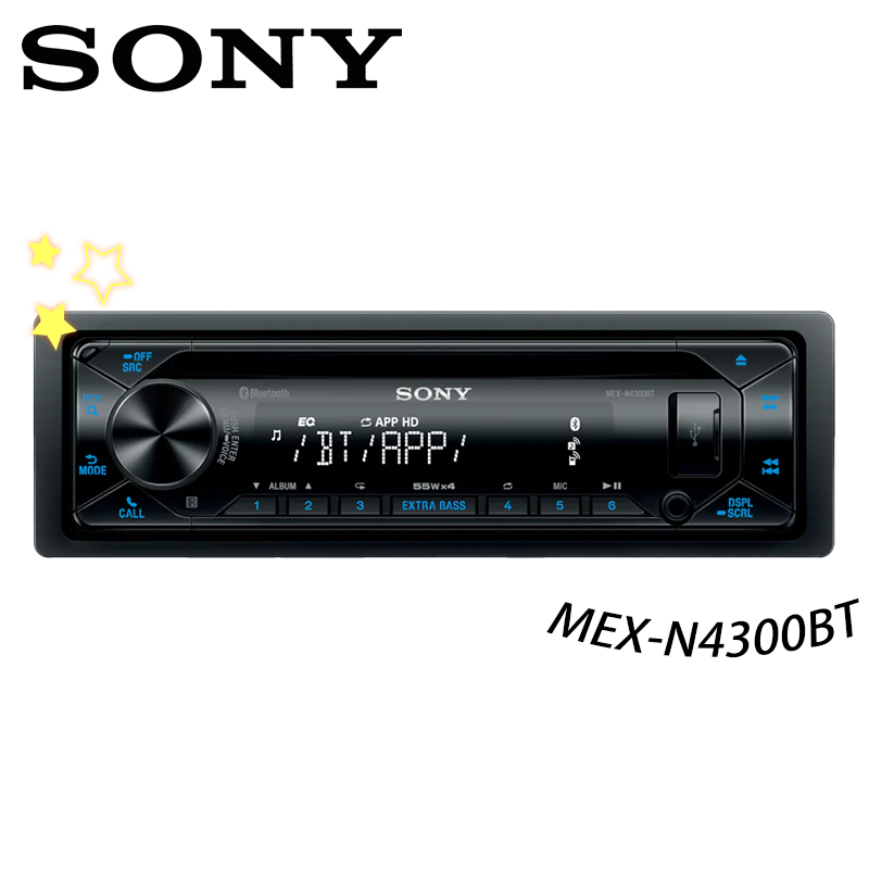 【SONY 索尼】MEX-N4300BT 汽車音響 音樂主機 音響 主機  支援USB/CD/Android 車用