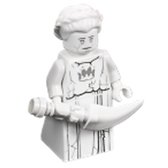 LEGO 樂高 70357 未來騎士 NEXO White Stone Statue 石像白皇后 石雕 人偶