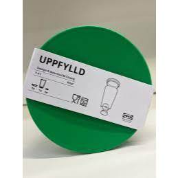 IKEA代購 UPPFYLLD 沙拉杯附濾網 亮綠色/透明 22x ø13 公分