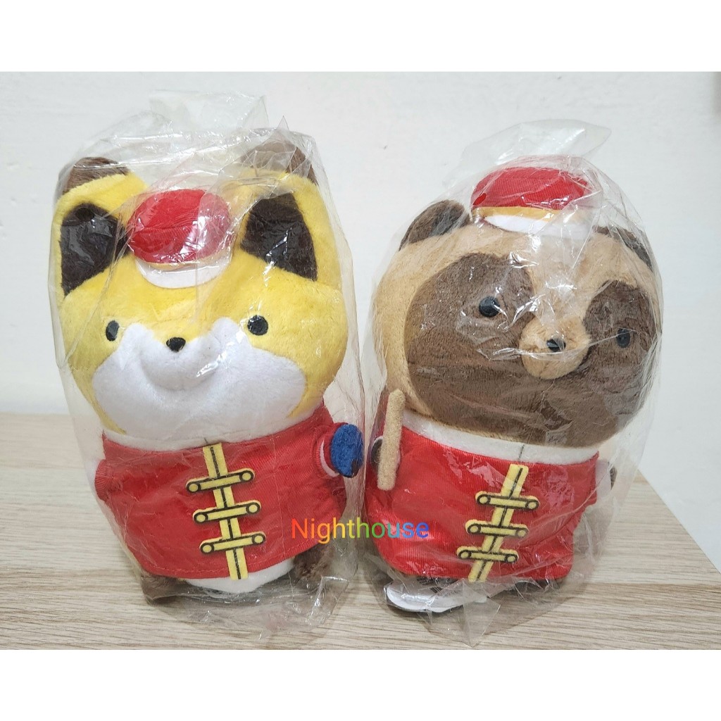 「整組合售」全新 正版 現貨 日本タヌキとキツネ 狸貓與狐狸 音樂會 演奏會 玩偶 娃娃