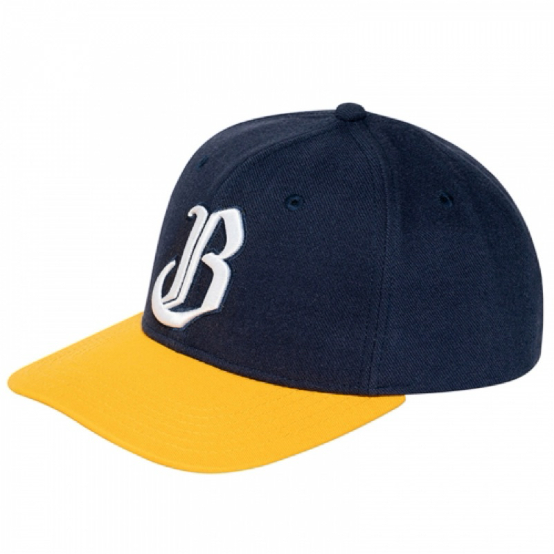 中職 中信兄弟 Brothers 隊徽棒球帽 黃帽沿白B 球帽 帽 兄弟象 中華職棒 猛象