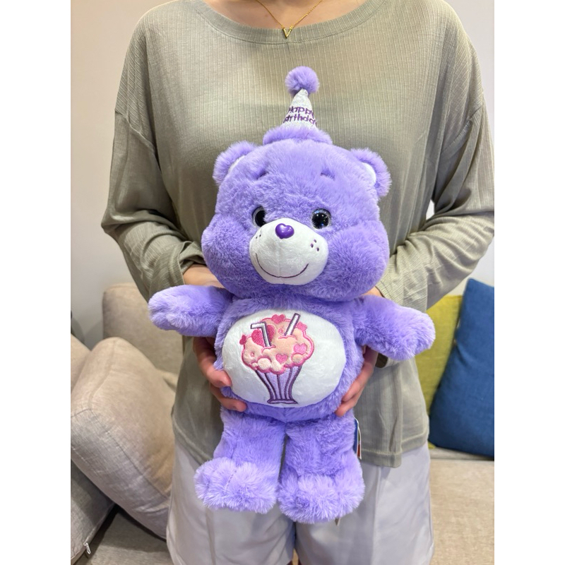 ｜娃娃｜Care Bears正版銀標❤︎愛心小熊紫色生日款
