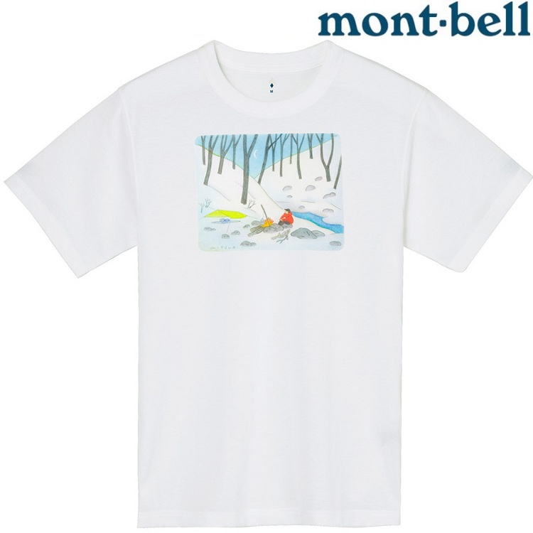 Mont-Bell Wickron 中性款 排汗衣/圓領短袖 1114712 冬谷 WT 白