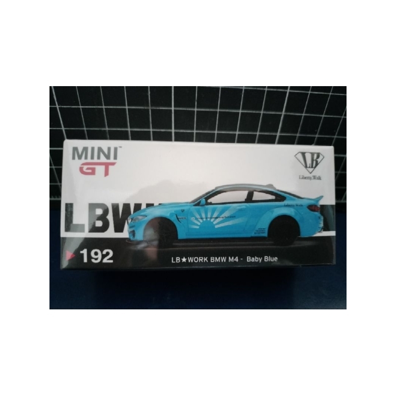 Mini GT 192 LB*WORKS BMW M4 Baby Blue 絕版僅此1台 附膠盒
