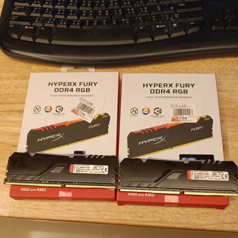 金士頓 Hyperx Fury RGB DDR4-3200 16g*2