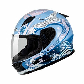 【豪新安全帽部品】SOL SF-2 SF2 浮世繪 藍粉 彩繪 全罩帽 Ukiyo-e 安全帽 免運費
