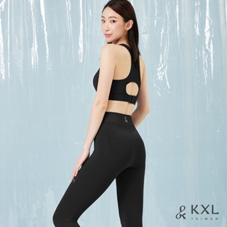 ［KXL］穿這件挖背EX運動套裝－經典黑 現貨 套裝夏天 素色 無鋼圈 運動內衣 健身 跑步 重訓 高強度 舒適 緊身褲