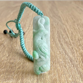 【採霏】天然緬甸玉A貨 翡翠 冰糯種綠色吉祥富貴鳳凰手排手鍊