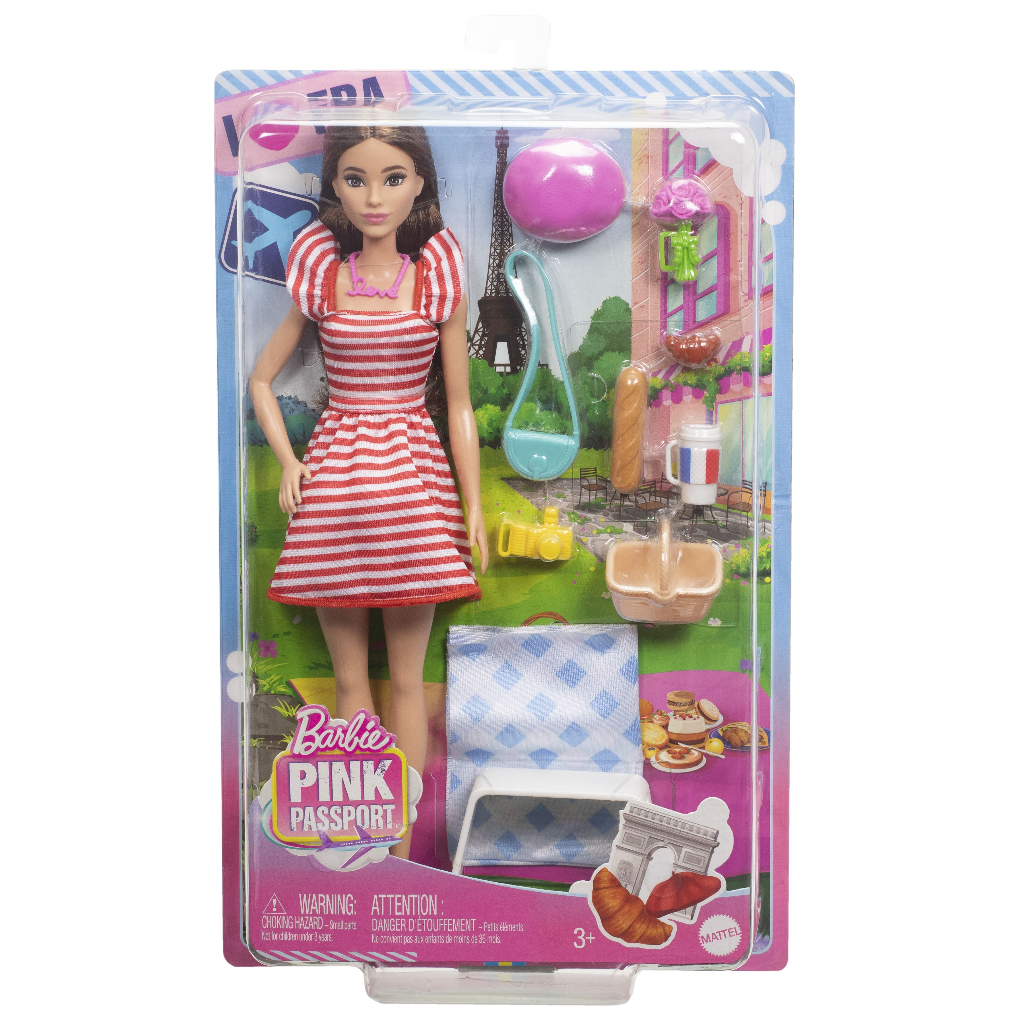 Mattel 芭比巴黎野餐遊戲組 Barbie 芭比 娃娃 正版 美泰兒