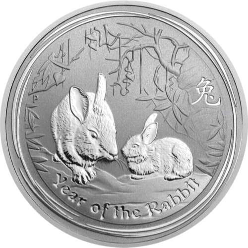 2011年 盎司銀幣 兔.999 1oz Silver Coin Rabbit - Perth