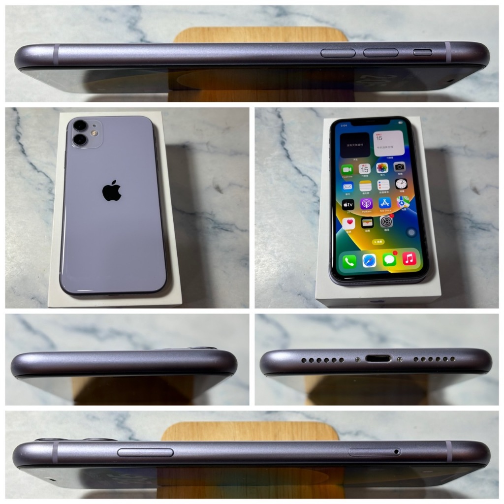 懇得機通訊 二手機 iPhone 11 6.1吋 128G 紫色 附盒裝配件 IOS 16.3.1【452】