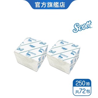【SCOTT可麗舒】單抽衛生紙(250抽X72包)