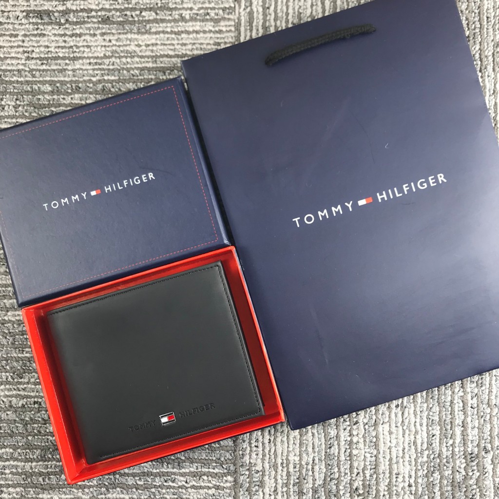 美國US代購  TOMMY HILFIGER  湯米 相片夾零錢袋 短夾禮盒 男生 皮夾 男用