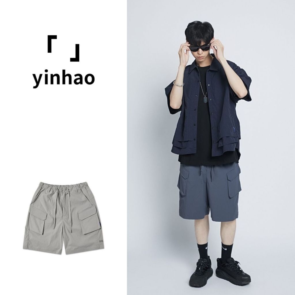 【「　」yinhao】BLACK LABEL ｜抗汙尼龍6口袋短褲