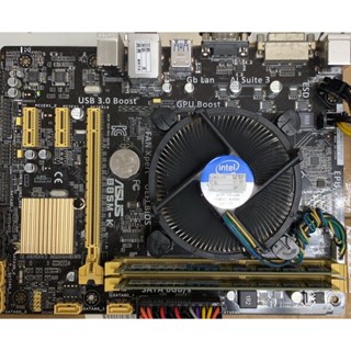 【尚典3C】華碩 ASUS B85M-K i5-4460+16G+後擋板+原廠銅底風扇 (送記憶體散熱片*2) 中古