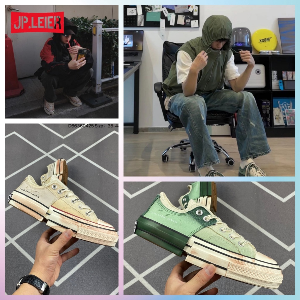 【JP代購LERER 免運】新款 CONVERSE CHUCK 70 聯名 王逢陳 聯名 解構鞋 低筒 帆布鞋 男女鞋