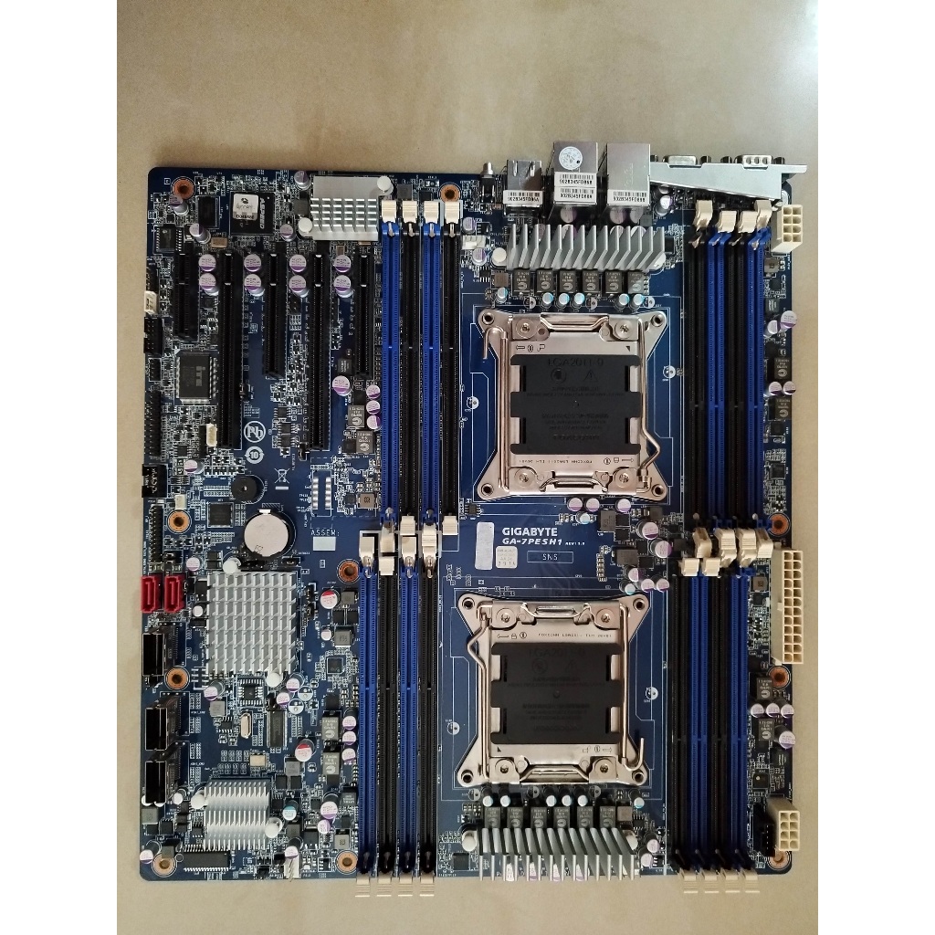 技嘉Xeon E5 X79 GA-7PESH1 C602 主機板 24核/48緒庫存新品 X9DRI LSI2008