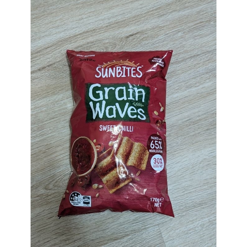 澳洲Sunbites Grain Waves 波浪穀物片-甜辣 170g