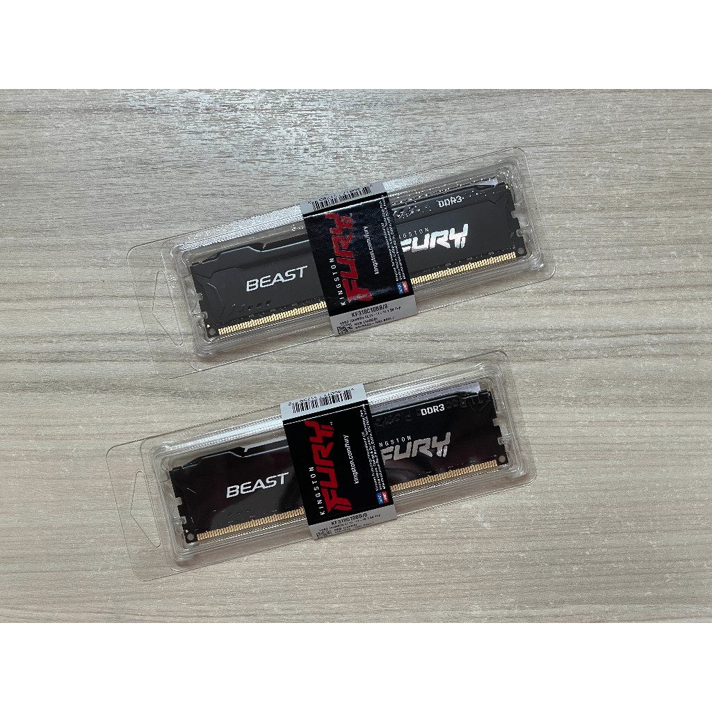 ⭐️【金士頓 HyperX FURY DDR3 1866 16GB (8GBx2)】⭐ 全新黑色/超頻/雙通道/終身保固