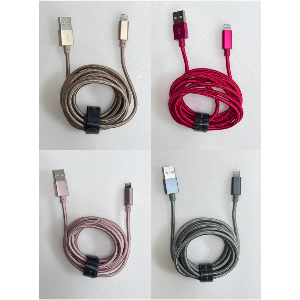【金魚i電玩】Lightning USB 2M 編織線 iPhone充電線 MFi認證 全新一年保固