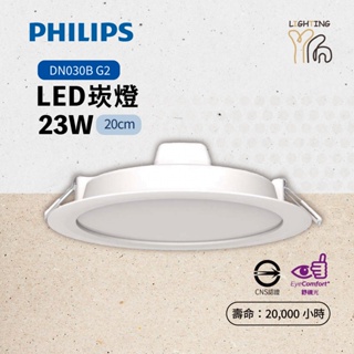 【划得來LED】 PHILIPS飛利浦 LED崁燈 23W 20CM DN030B DN032B