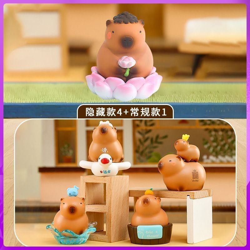 台灣現貨 正版 寶貝故事 Capybara 小憨豆 卡皮巴拉 盲盒 水豚君 盒玩 確認款