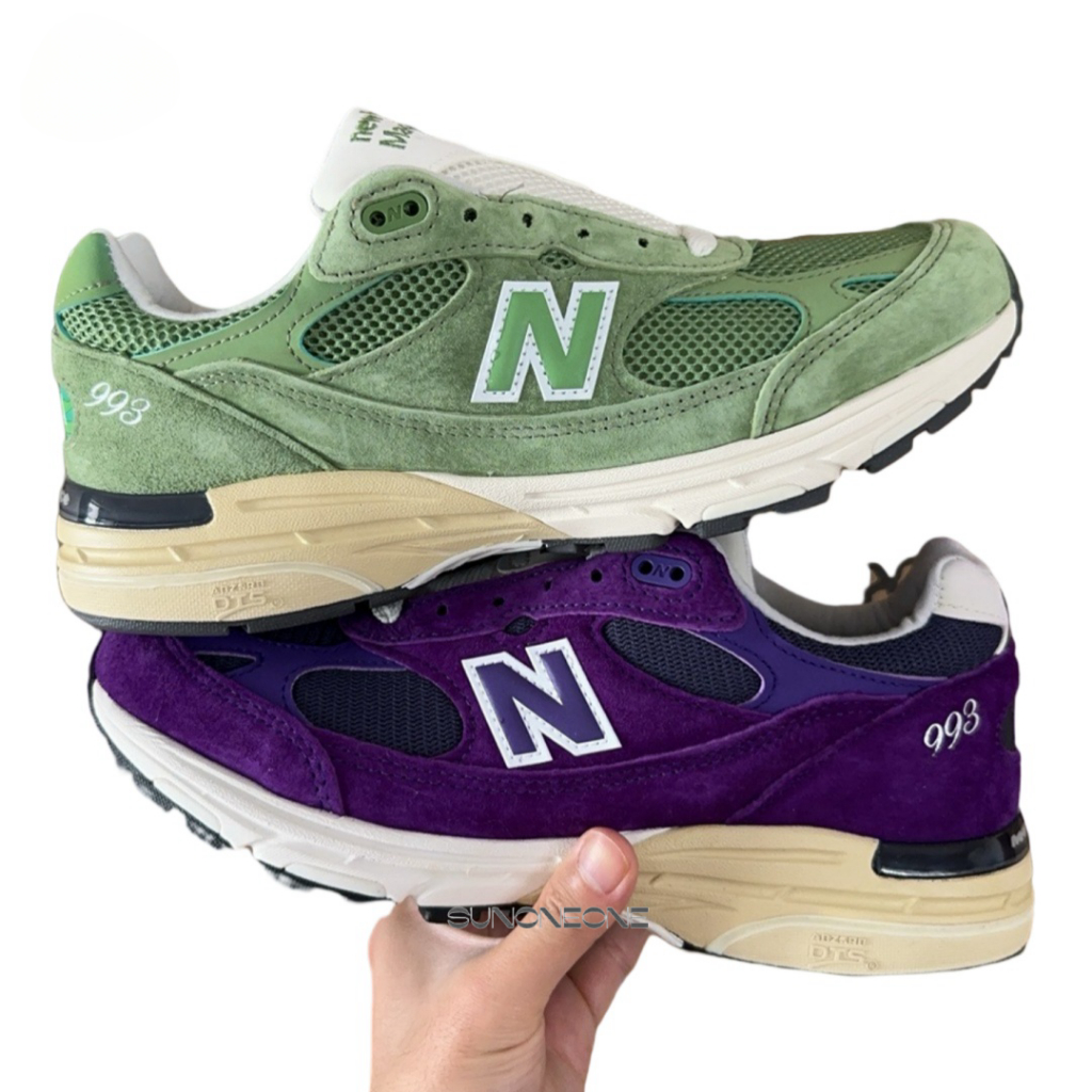 Nеw Ваlаnсе NB 993  休閒鞋 透氣 紫色 U993PG 牛油果 綠色 U993GW