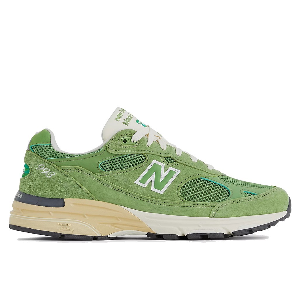 NEW BALANCE X TEDDY SANTIS【U993GW】CHIVE 美國製 奶油米白綠【A-KAY0】