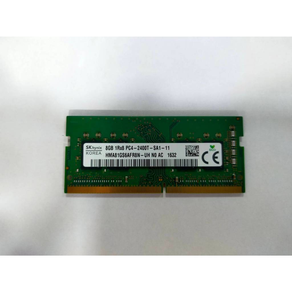 SK hynix 海力士 8GB 1Rx8 PC4-2400T DDR4 NB 筆電用 記憶體 (二手良品)